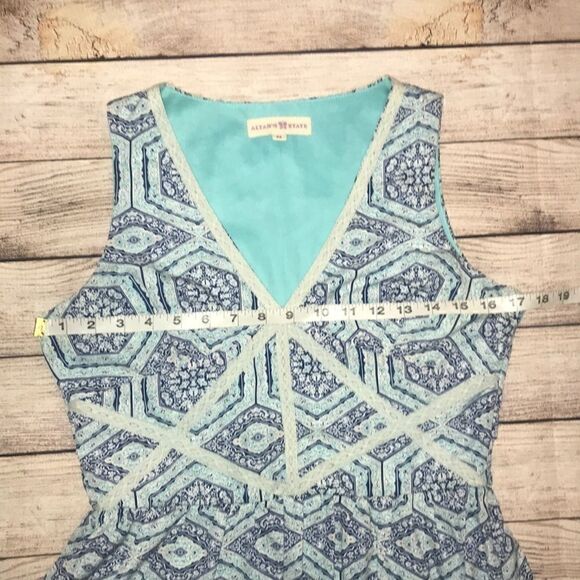 Altar’d State Geometric Fit & Flare Dress Sleeveless sz M FLAW - Picture 7 of 7